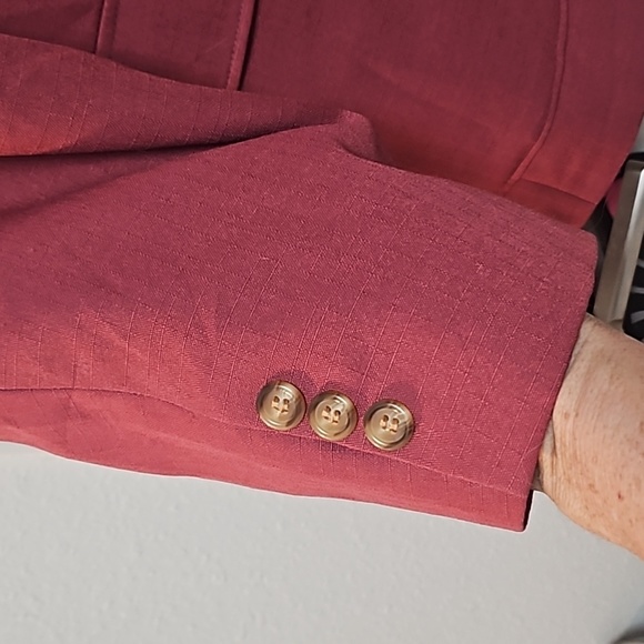 😎Nice John L. Blair Suit Jacket Size 44 Reg in Pink/Red Color - Picture 5 of 14